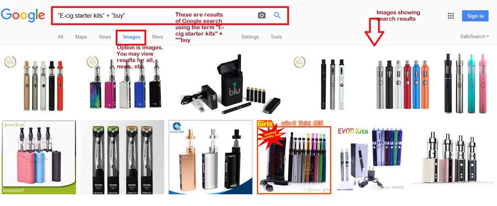 Google-search-e-cigarette